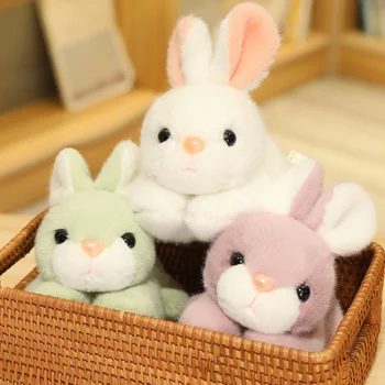 15-сантиметровый мини-кролик Peluche Toys, милые куклы, мягкие игрушки для животных, украшение для дома, украшение для девочек, подарок на День рождения