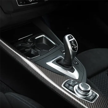 2X Накладка на автомобильную мультимедийную панель из углеродного волокна 116I 118I для BMW 1-2 серии F20 F21 F22 RHD