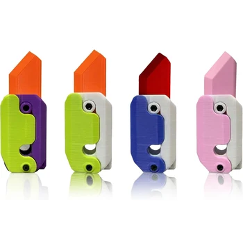 3D-печать, игрушка-нож-непоседа, Забавная Пластиковая игрушка-нож для моркови и редиски, игрушки-непоседы при СДВГ для снятия тревоги, подарок для взрослых и подростков