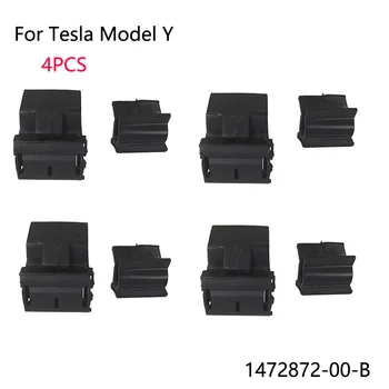 4 шт. Коробка для переднего бампера автомобиля, пряжка, зажимы для капота и багажника 1472872-00-B Аксессуары для интерьера для Tesla Model Y 2020 2021