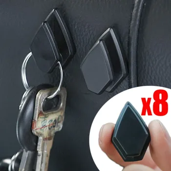 8-1шт автомобильных крючков Внутренний держатель для хранения приборной панели Подвесной Мини-крючок для USB-кабеля наушников Вешалка для ключей