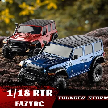 EAZYRC 1:18 Rc Автомобиль Thunder Storm 4WD 2.4 G Моделирование Wrangler RC Альпинистский Автомобиль С Дистанционным Управлением Модель Автомобиля Детская Игрушка