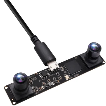 ELP Синхронизированный Двойной Стерео Модуль USB-камеры 1.3MP 960P UVC CMOS OV9750 Сенсор 60 кадров в секунду Высокоскоростная Мини-камера Глубины 3D VR