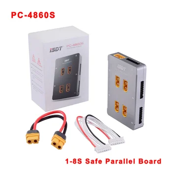 ISDT PC-4860S 1-8 S Безопасная Параллельная Плата XT60 CNC Параллельная Зарядная Плата Для Lipo Gaoneng Tattu Battery ISDT 4860S