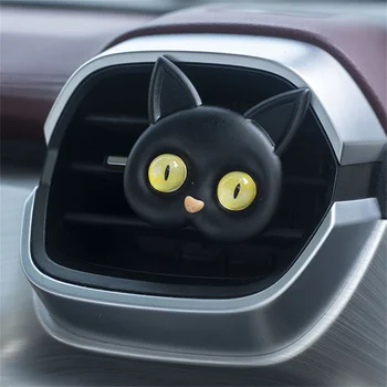 Духи для выпуска воздуха из автомобиля Креативный объемный яркий Глаз кошки, милый двухцветный Котенок-зрачок, аксессуары для ароматизации салона автомобиля.