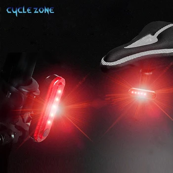 Задний фонарь велосипеда Светодиодная подсветка для задних фонарей велосипеда USB Перезаряжаемый задний фонарь Сигнальные огни безопасности езды на велосипеде Устанавливаются на велосипед