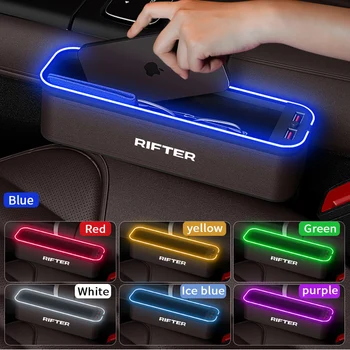 Коробка Для Хранения Автокресел Gm с Атмосферной Подсветкой Для Peugeot Rifter Органайзер Для Чистки Автокресел Зарядка через USB Автомобильные Аксессуары