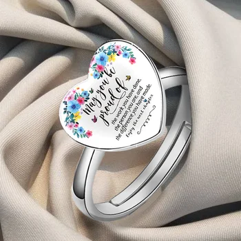 Модное креативное кольцо с животным узором в форме сердца, подарок на годовщину вечеринки