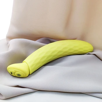 Мощный вибрирующий фаллоимитатор в форме банана, точка G, Клиторальная вагина, AV-палочка, массажер, вибратор, секс-игрушки для женщин, перезаряжаемые