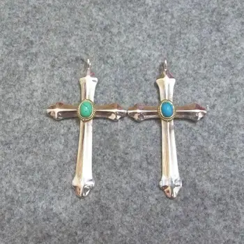 Набор перьев Аксессуары мужское ожерелье из перьев из стерлингового серебра Женский кулон с крестом