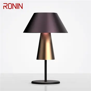 Настольная лампа RONIN Modern Dimmer Nordic, светодиодное настольное освещение в виде гриба для украшения дома, спальни.