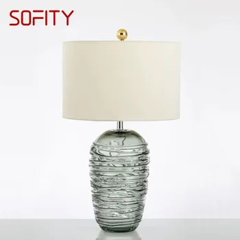 Настольная лампа SOFITY Nordic Modern Glaze Модная художественная гостиная Спальня Отель LED Индивидуальность Оригинальность Настольная лампа