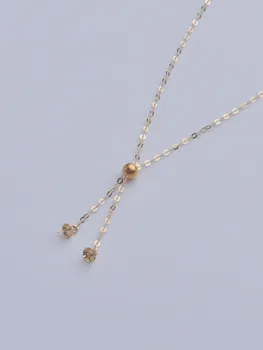 Настоящее 18-каратное золото Au750, аксессуары для ожерелья 