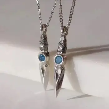 Ожерелье с ножом Jett, Геймерское ожерелье для женщин, мужские модные Геймерские украшения, Доблестные Аксессуары, Ожерелье с подвеской в виде ножа, подарок для нее