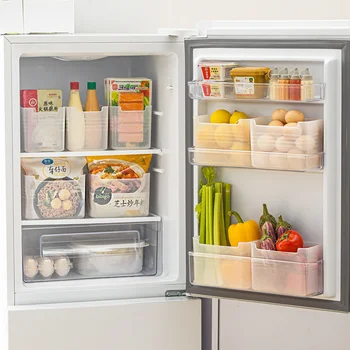 Органайзер для холодильника Коробка для хранения свежих продуктов Коробка для хранения боковых дверей холодильника для дома Органайзеры для хранения пищевых контейнеров