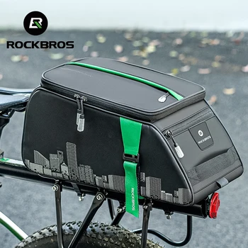 Официальная велосипедная сумка Rockbros большой емкости, непромокаемая дорожная сумка для багажа MTB, сумка-ранец, сумка через плечо, сумка для хранения