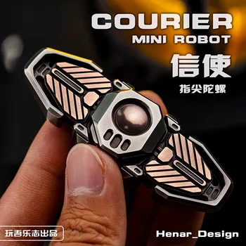Поиграйте с роботом-мессенджером Wule Zhi EDC серии, открывающим и закрывающим конструкцию с гироскопом на кончиках пальцев, металлической игрушкой для декомпрессии EDC