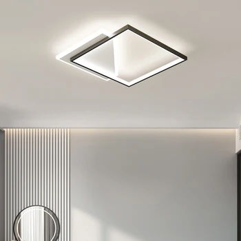 Потолочные светильники в скандинавском стиле для спальни, Минималистичные Геометрические Креативные Квадратные потолочные светильники, Современная мебель для прихожей Lampara Techo Colgantes