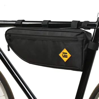 Практичная Велосипедная Сумка на Передней Раме Из Полиэстера Большой Емкости Объемом 2 Л - Прочная И Водонепроницаемая Для Модного Горного Велосипеда