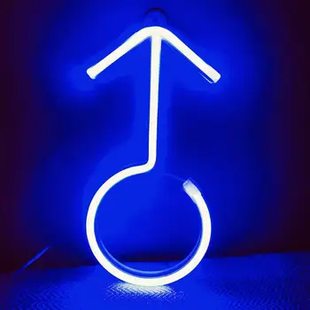 Светодиодный неоновый свет С гладкими краями, Светодиодная неоновая вывеска, Пластиковая Декоративная Привлекательная Светодиодная ночная лампа, Украшение неоновой вывески