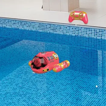 Симулятор радиоуправляемой лодки с подсветкой, Водная игрушка для радиоуправляемой лодки в подарок, бассейн, пруды