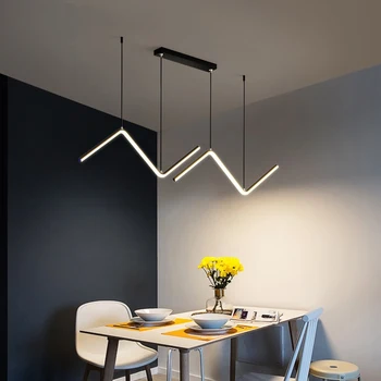 Современный минималистичный Модный подвесной светильник на светодиодном шнуре для обеденного стола, кухни, спальни, люстры в скандинавском стиле, подвесное освещение для дома