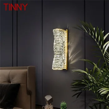 Современный роскошный настенный светильник TINNY Creative LED Lighting Scones, Хрустальные Декоративные приспособления для дома