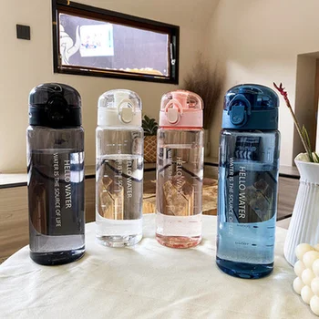 Спортивная бутылка для воды, уличная бутылка для воды с соломинкой, Пластиковая портативная чашка для воды, столовая посуда, Походная велосипедная бутылка, Кухонные инструменты 780 мл