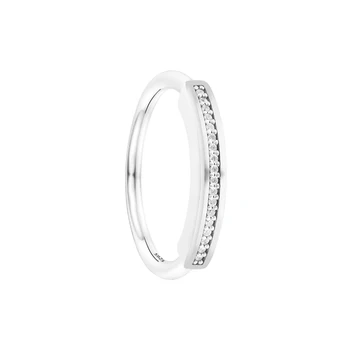 Фирменное кольцо I-D Pave, Кристаллы, Ювелирные Изделия из Стерлингового Серебра 925 пробы, Новогодние Модные Обручальные Кольца для женщин