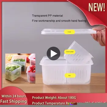 Холодильник, ящик для хранения продуктов, кухонная пластиковая Свежая Микроволновая печь, бытовая Квадратная Прозрачная запечатанная коробка с крышкой